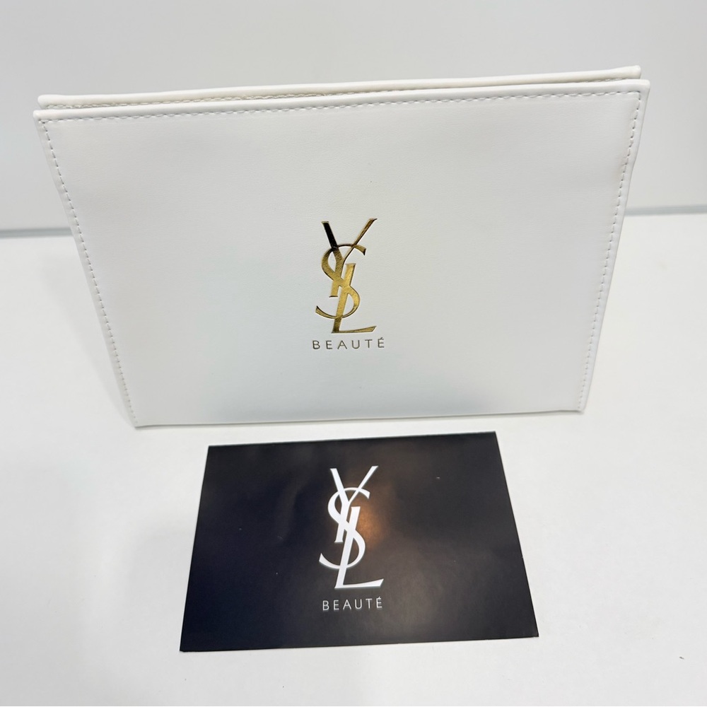 YSL Yves Saint Laurent Black Cosmetic Bag Makeup Bag